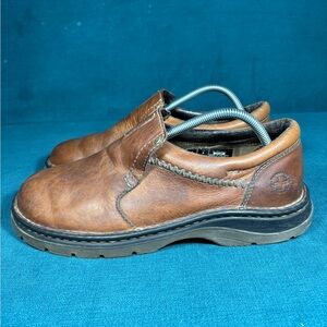 Dr. Doc Martens Mens Tevin Loafers Brown Round Toe Low AW004 Slip Ons Mens 9